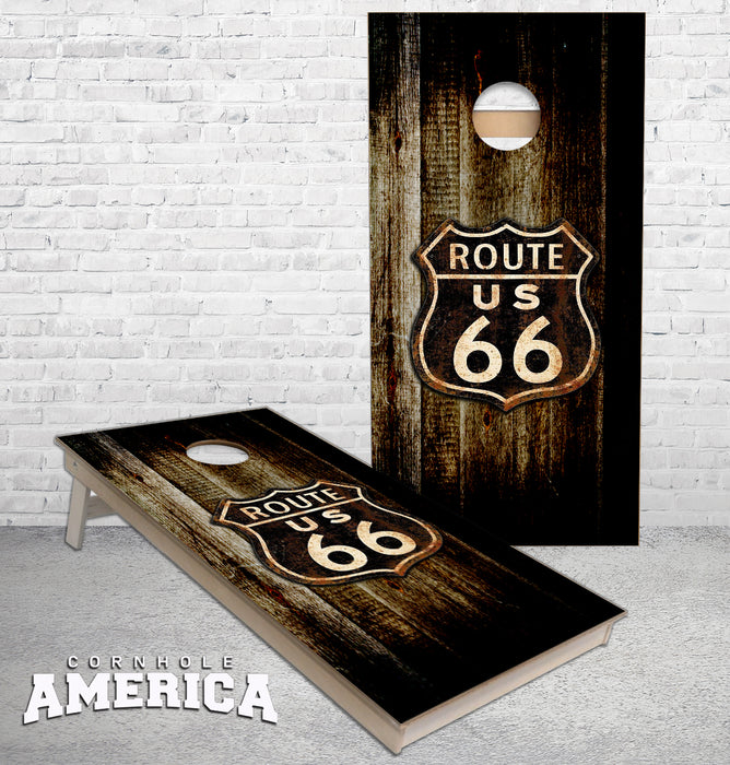 Route 66 Classic America Cornhole boards
