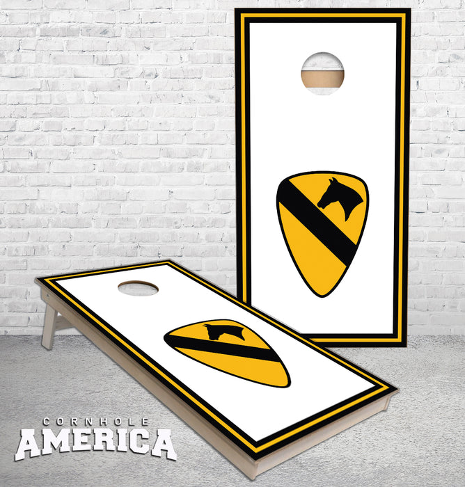 US 1st Calvary Division cornhole boards