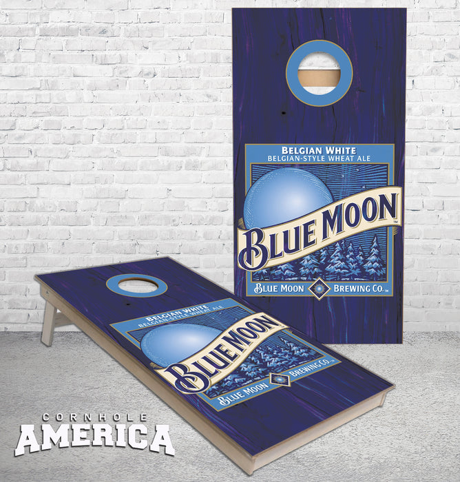Blue Moon Belgium White Cornhole Boards