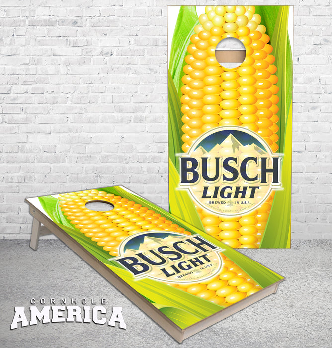 Busch Light ear of corn Cornhole Boards