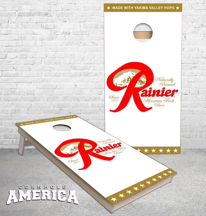 Rainer Beer Cornhole boards