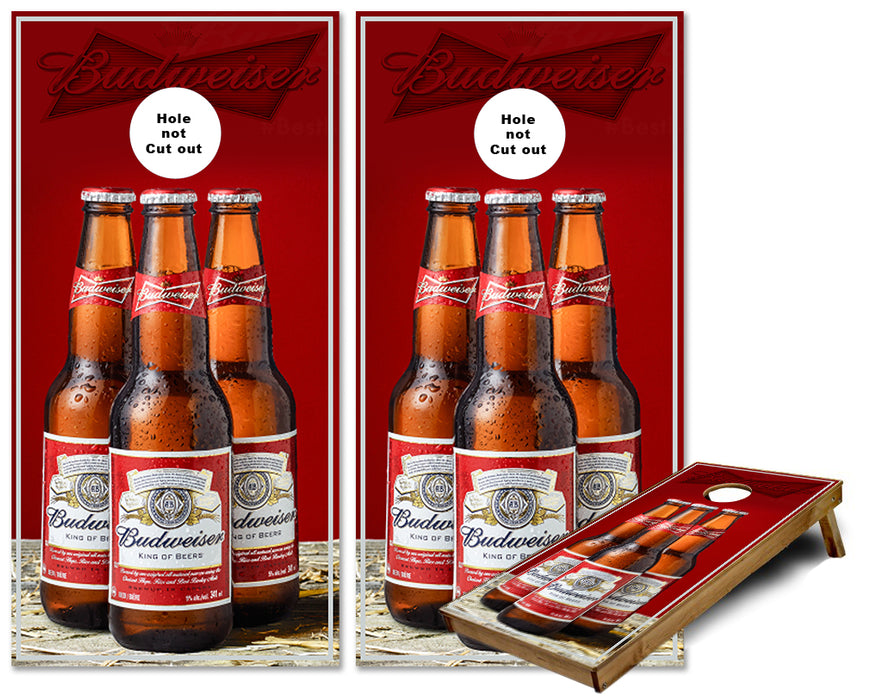 Budweiser Cornhole wraps