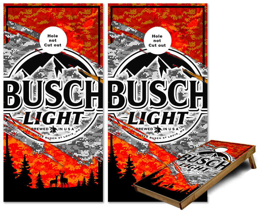 Busch Light for the Hunters cornhole wraps