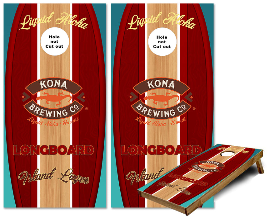 Kona Surfboard cornhole wraps
