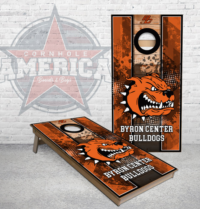 Byron Center Bulldogs Cornhole boards