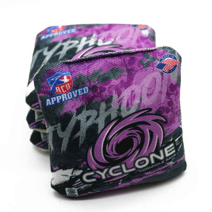 Cyclone Typhoon Fierce Purple Pro Series Cornhole Bags (set of 4)