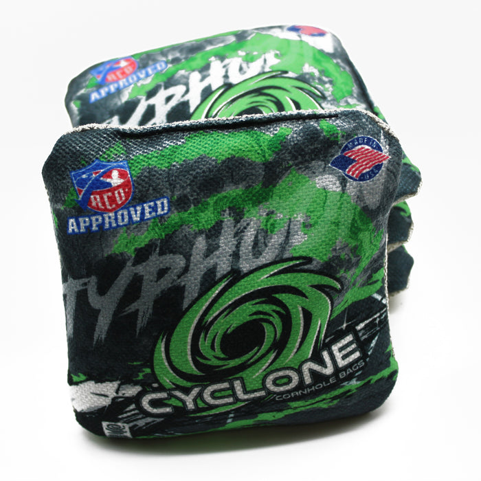 Cyclone Typhoon Electric Lime Pro Series Cornhole Bags (set of 4)