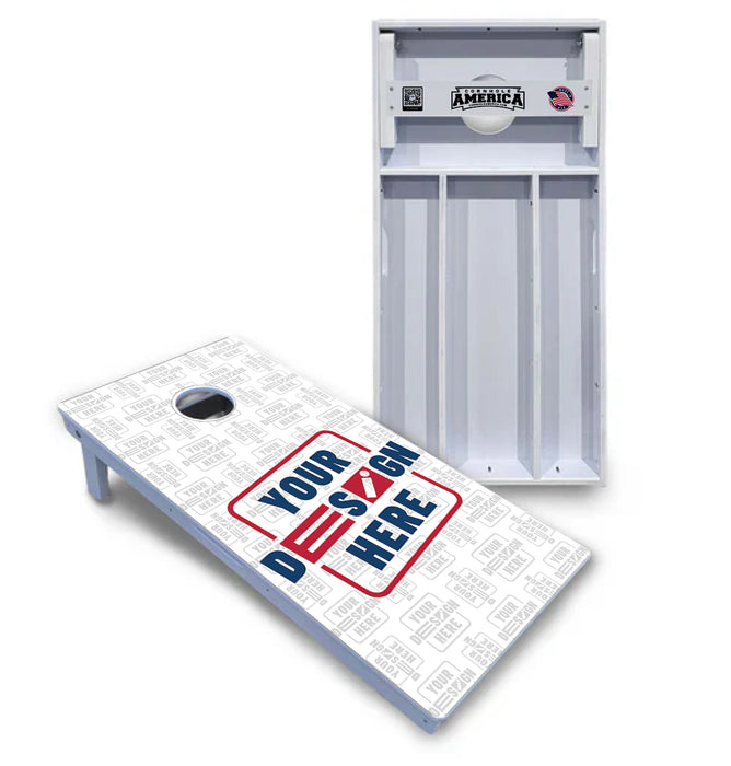Customize your own design on our PVC Outdoor Cornhole Boards