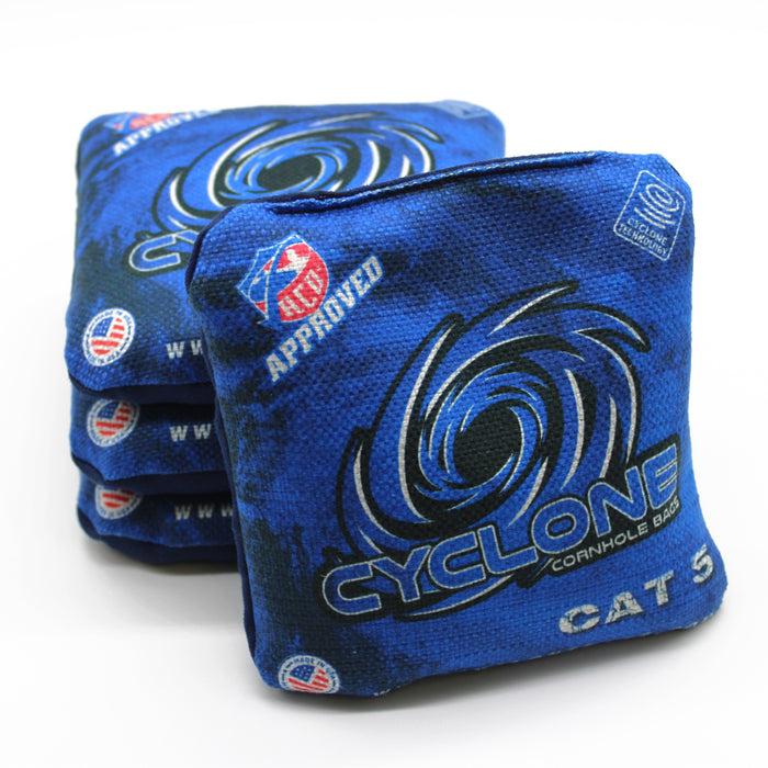 Cyclone CAT 5 Pro Series Cornhole Bags Navy Blue (set of 4)