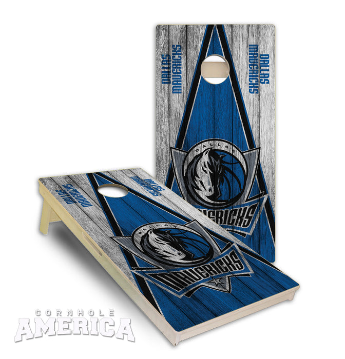 Dallas Mavericks Triangle theme Pro-Series Cornhole Boards