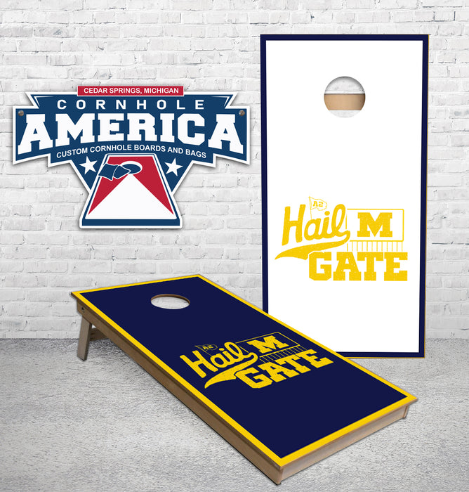 Hail Gate M custom Cornhole Boards