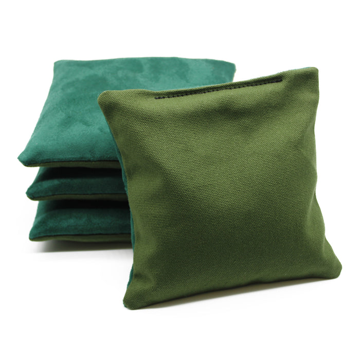 Hunter Green Pro Dual Sided Slick N Stick cornhole Bags