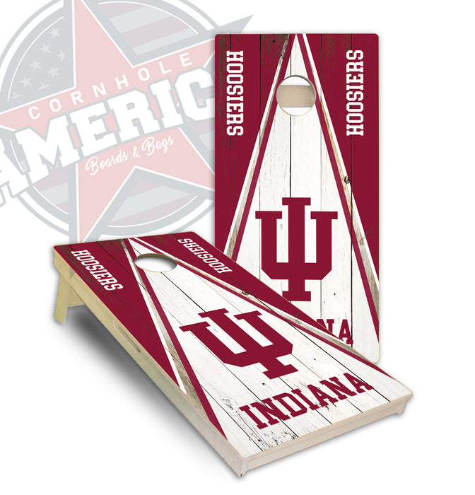 Indiana Triangle Theme cornhole boards