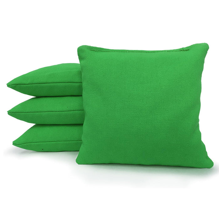 Kelly Green Plastic Resin All-Weather cornhole bags set of 4