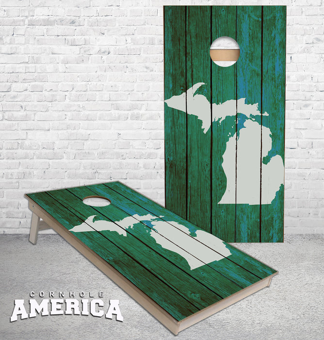 Mitten State Michigan Cornhole boards