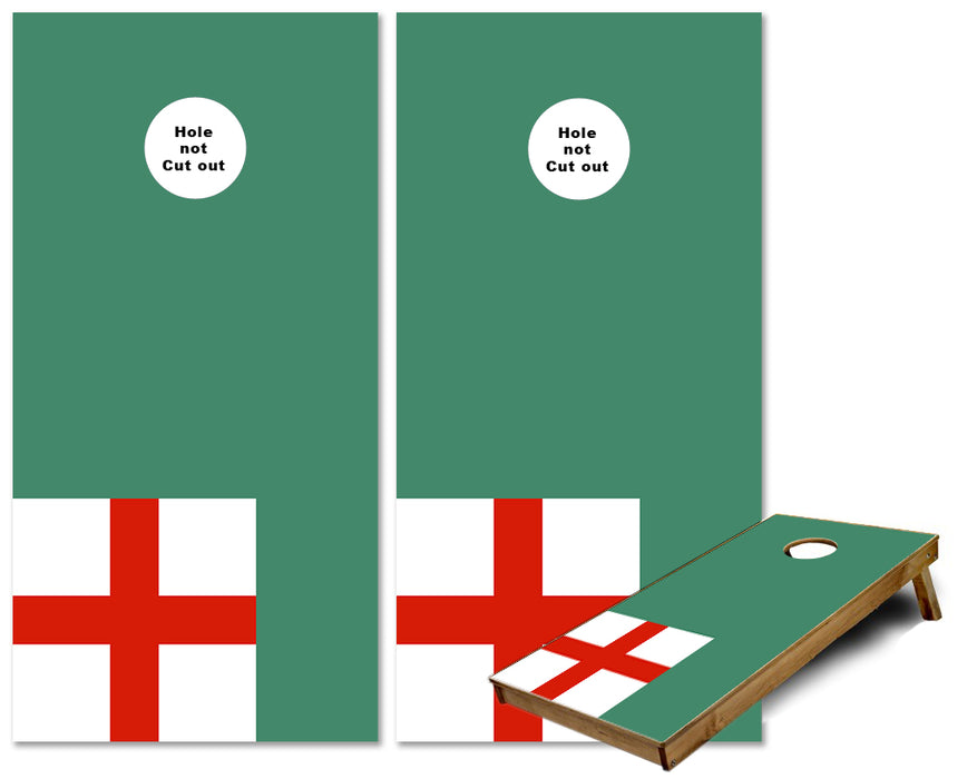 Newberry Massachusetts Flag cornhole wraps
