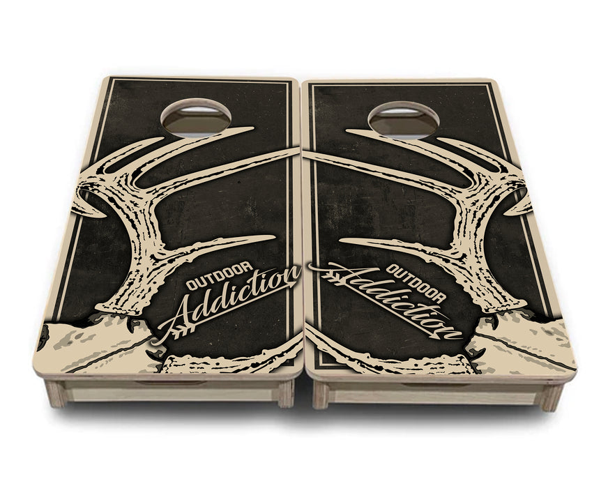 Outdoor Addiction Antler Mini Cornhole Boards 12"x24"