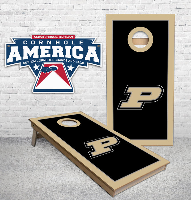 Purdue Sports Stripe Cornhole Boards