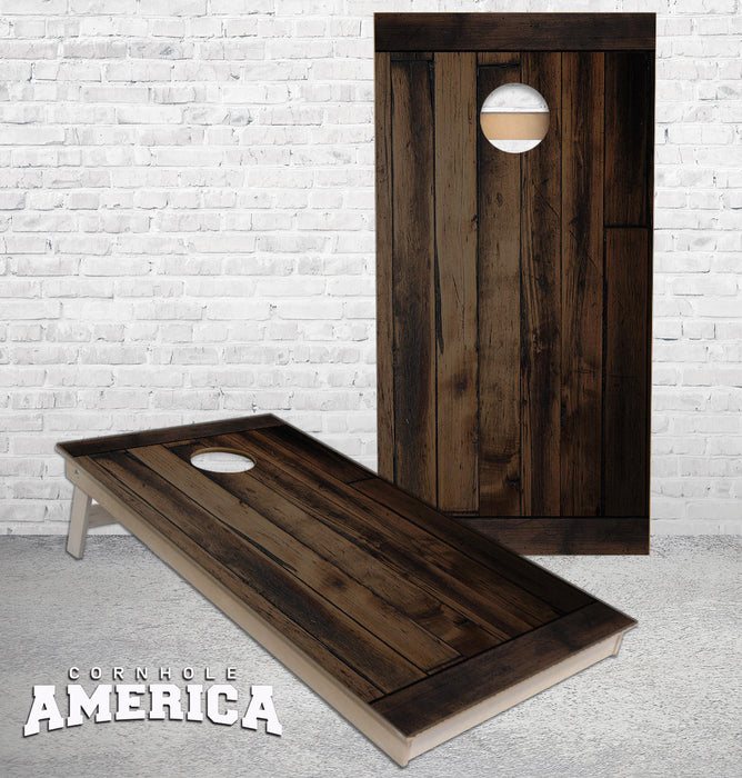 Darke Wood Planks with Ends cornhole boards