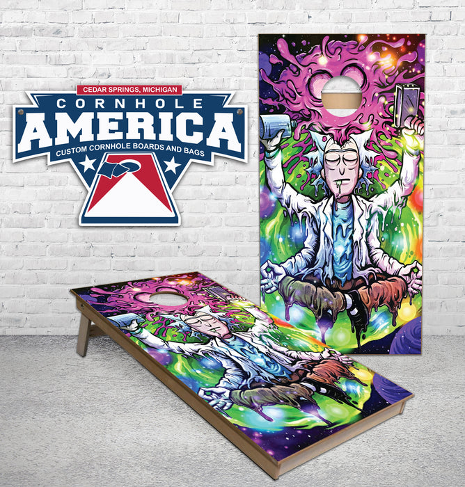 Rick and Morty Cornhole Boards