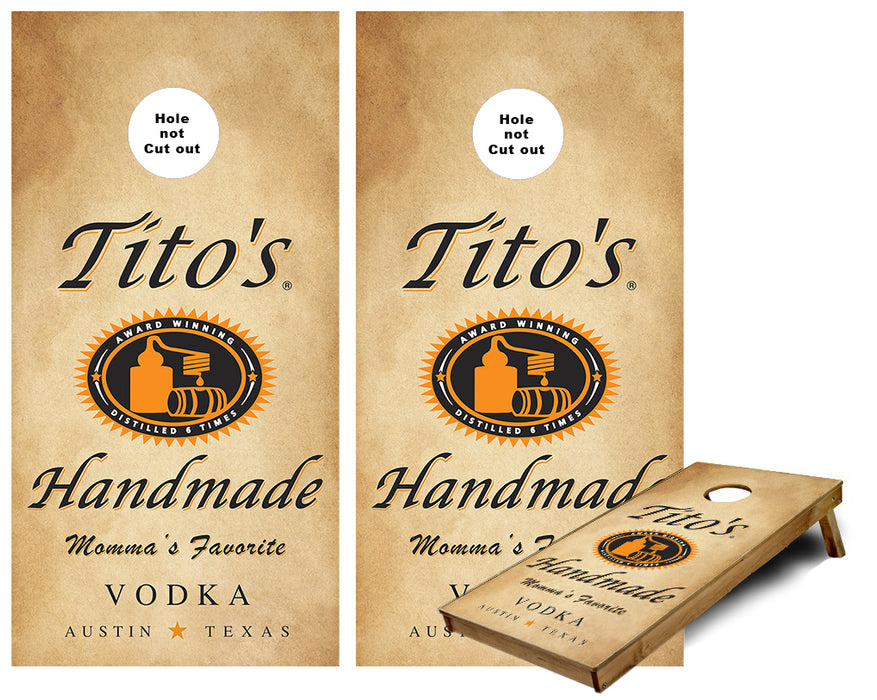 Titos Cornhole wraps