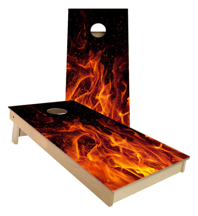 Fire flames Cornhole Boards