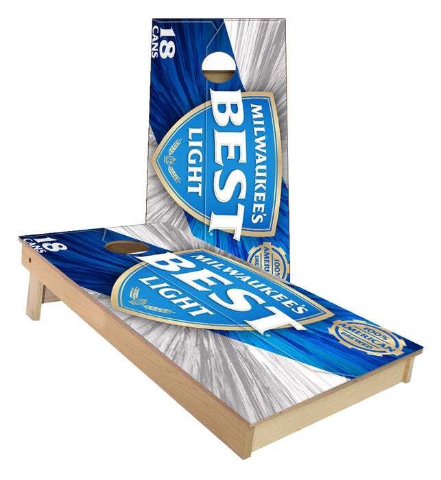 Milwaukees Best Light Cornhole Boards