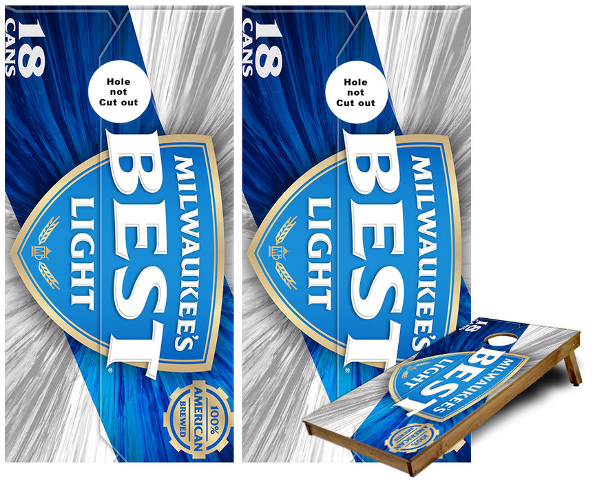 Milwaukee Best Cornhole Wraps