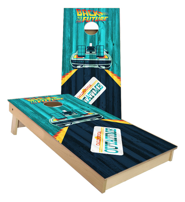Back to the Future Cornhole Boards