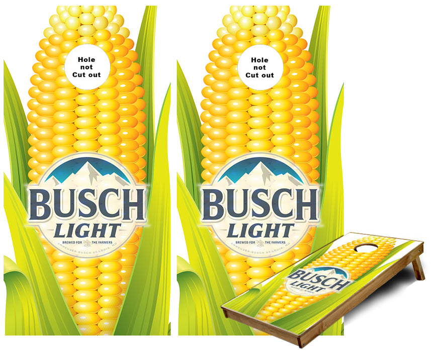 Corn Busch Lite Cob for the farmers Cornhole Wraps