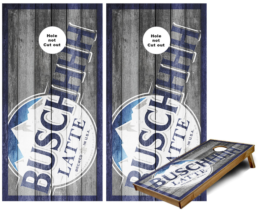 Busch Latte Cornhole Wraps