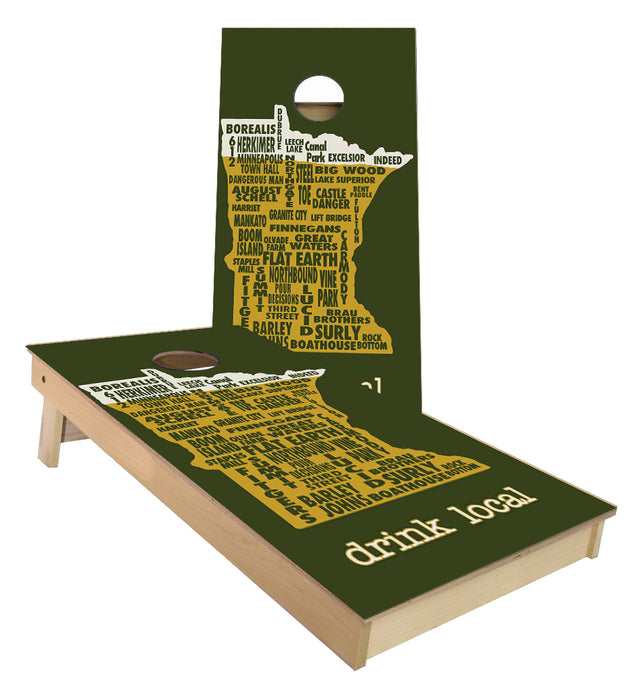 Minnesota Drink Local Cornhole boards
