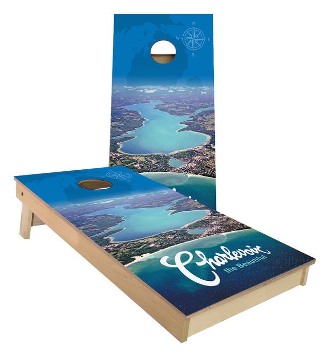 Charlevoix Michigan the Beautiful UP NORTH Cornhole boards