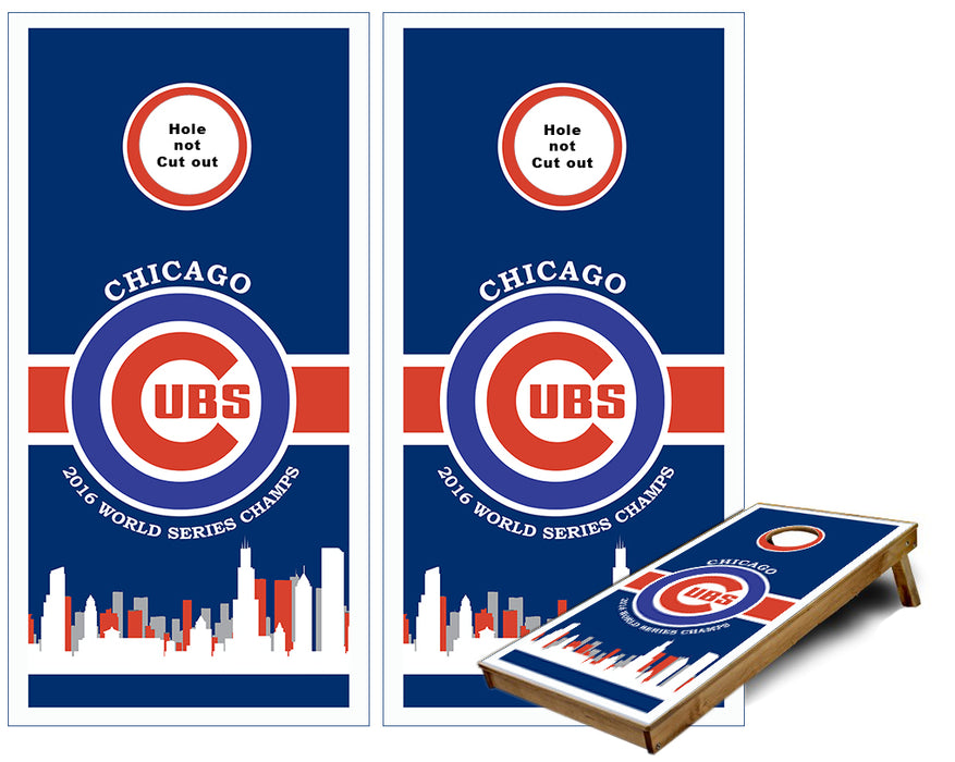 Chicago World Series 2016 Triangle Cornhole Wraps
