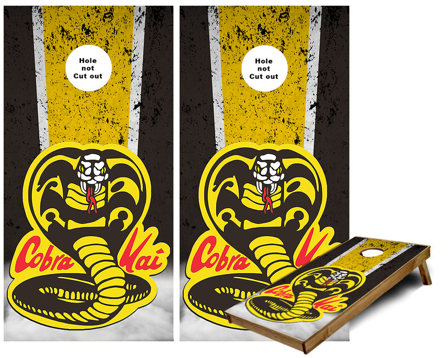 Cobra Kai Karate Cornhole Wraps