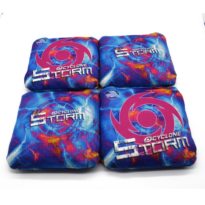 Cyclone STORM fanning the flames Pro series cornhole bags (set of 4)