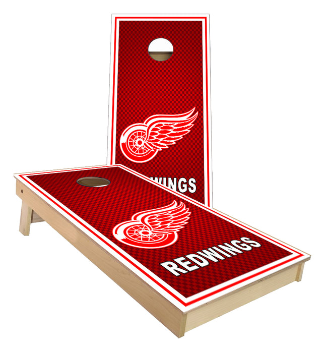 Detroit Redwings Sports Stripe theme Cornhole Boards