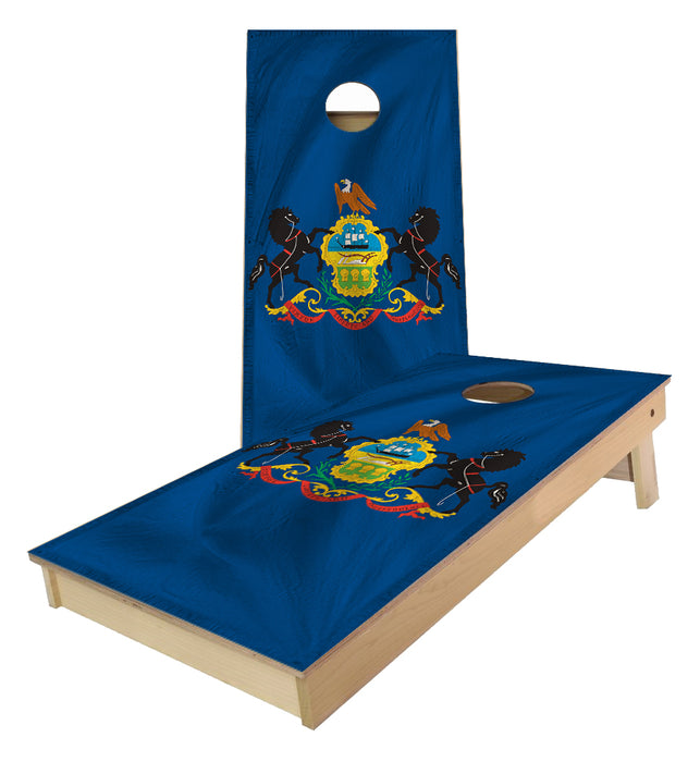 Pennsylvania State Flag Cornhole Boards