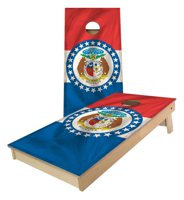 Missouri State Flag Cornhole Boards