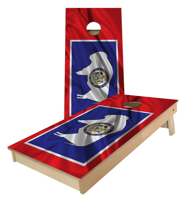 Wyoming State Flag Cornhole Boards