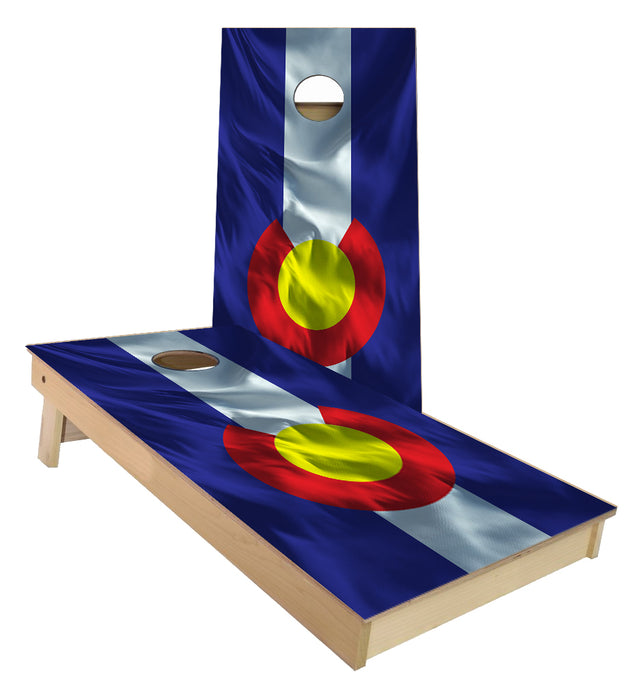 Colorado State Flag Cornhole Boards