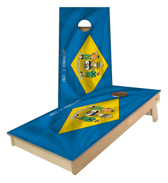 Delaware State Flag Cornhole Boards