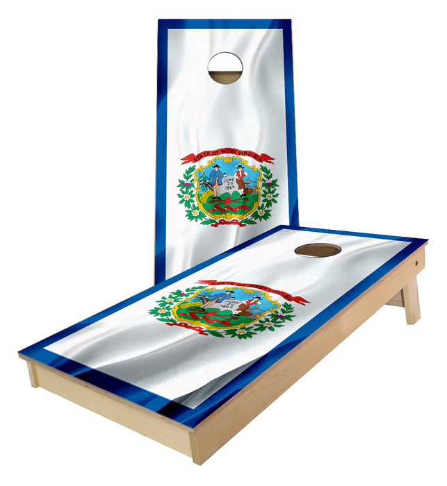 West Virginia State Flag Cornhole Boards