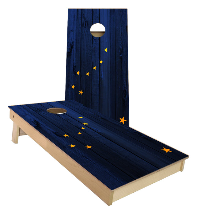 Alaska State Flag Cornhole Boards