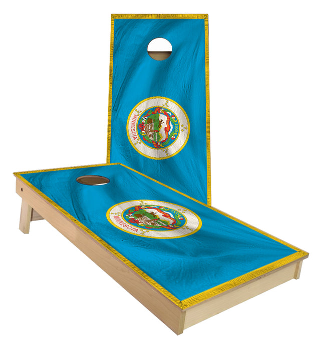 Minnesota State Flag Cornhole Boards
