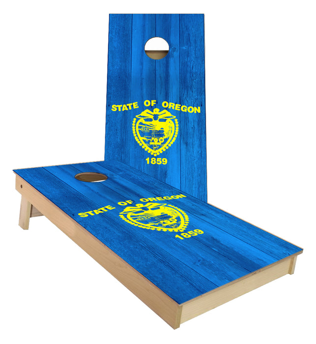 Oregon State Flag Cornhole Boards