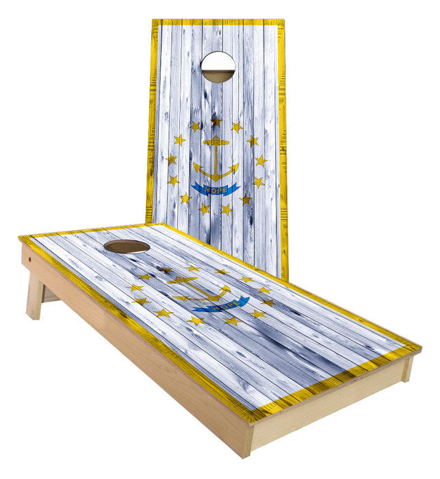 Rhode Island State Flag Cornhole Boards