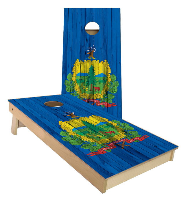 Vermont State Flag Cornhole Boards