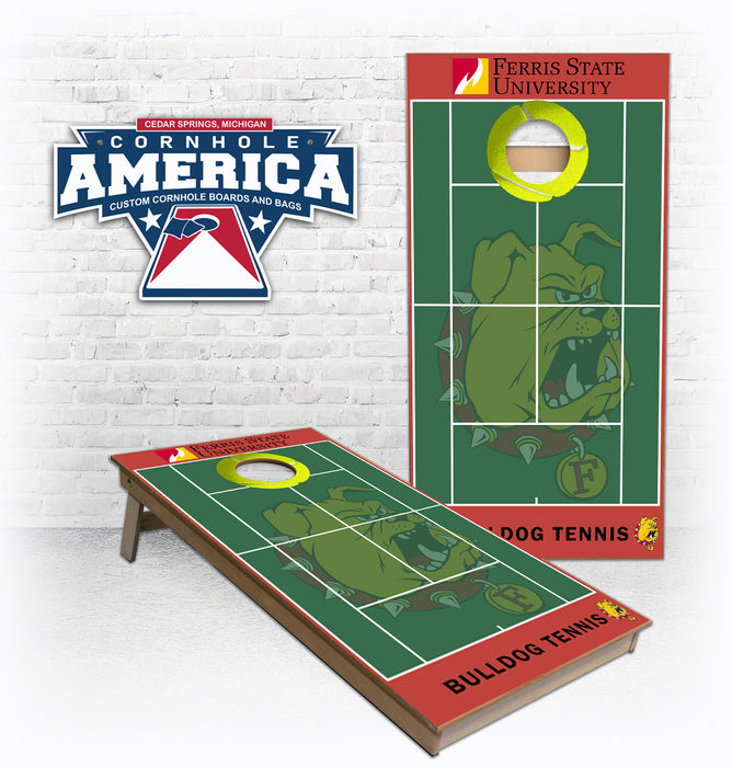 Ferris State Bulldogs Tennis court Cornhole Boards