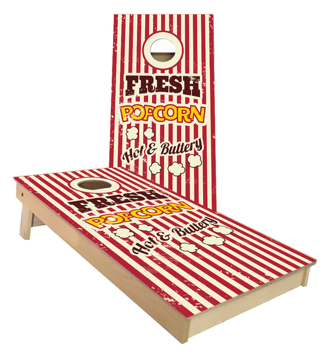 Popcorn Butter Flavored bucket Cornhole Boards